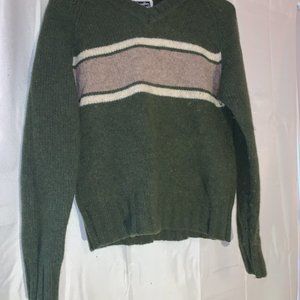 Green Strip Sweater